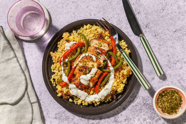 Poulet doré au zaatar & sauce blanche
