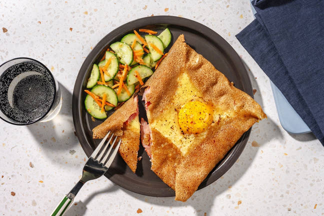 Galette bretonne complète au jambon & gouda