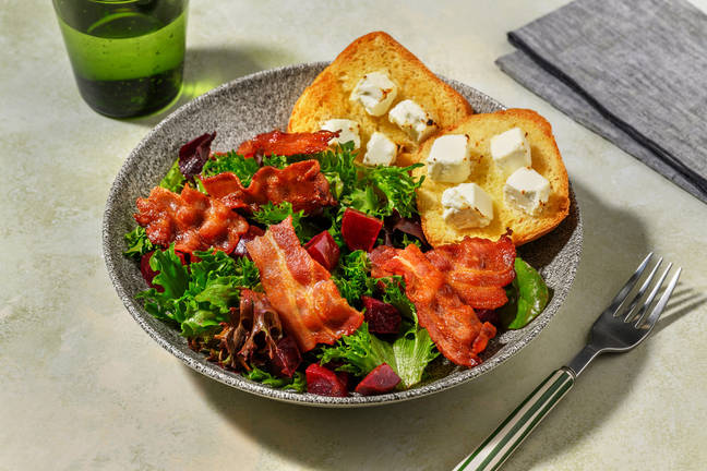 La Chèvre Chaud : betterave & bacon