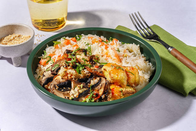 Bowl de boulettes veggie thaï & sésame