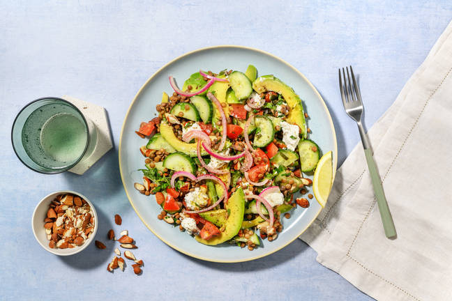 L'Atlas : lentilles, chèvre & tomate côtelée