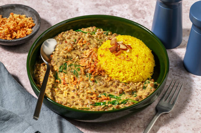 Palak dahl : mijoté de lentilles & épinards