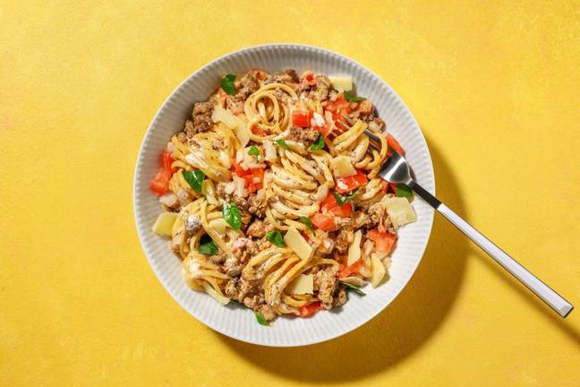 Snabb linguine bolognese
