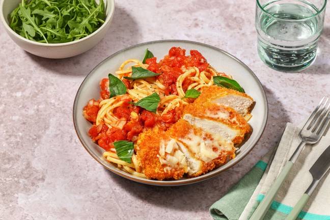 Poulet croustillant façon parmigiana