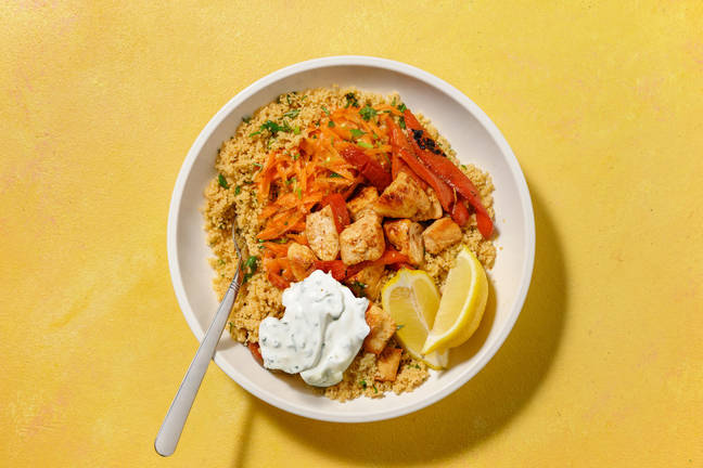 Bowl Medina : dinde poêlé, harissa & semoule