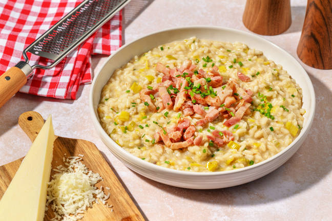 Risotto auvergnat au cantal AOP & lardons