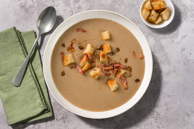 Soupe de marrons & lardons fumés