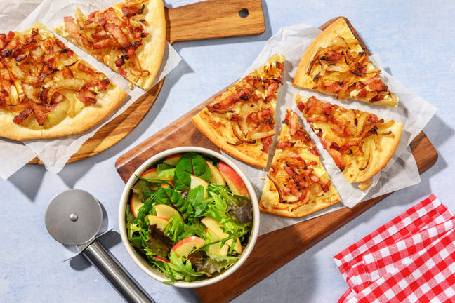 Tarte façon flammekueche à l'alsacienne