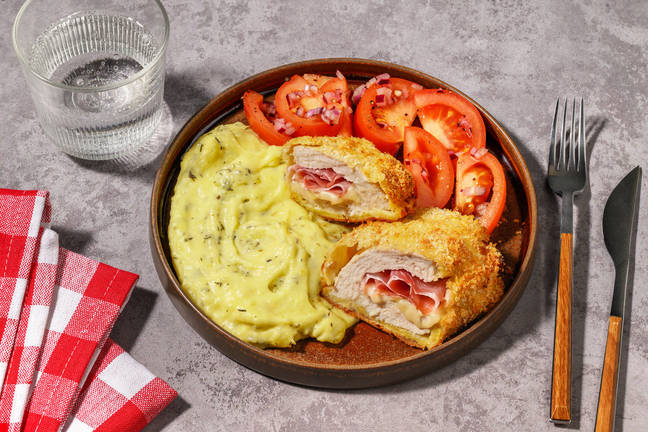 Cordon bleu & purée au thym du comptoir