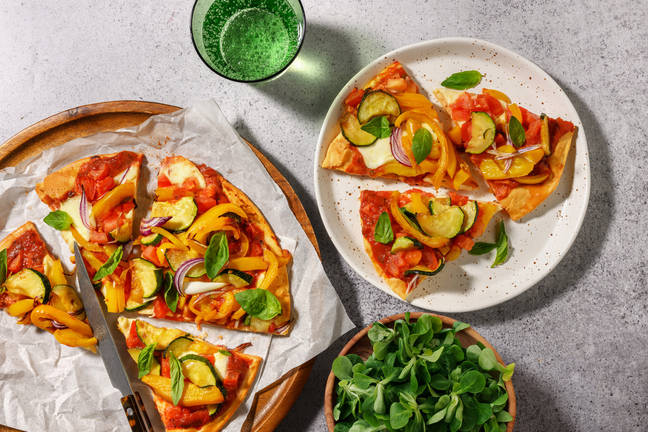 Tarte fine estivale à la mozzarella & courgette