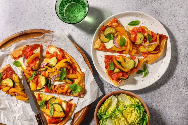 Tarte fine estivale à la mozzarella & courgette