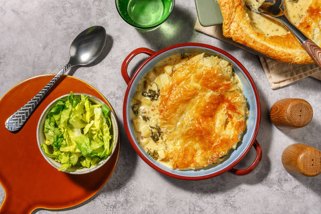 Veggie Pot Pie : épinards, poireau & chèvre