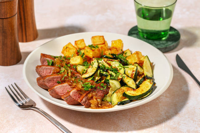 Canard & sauce sucrée-salée au ras el-hanout