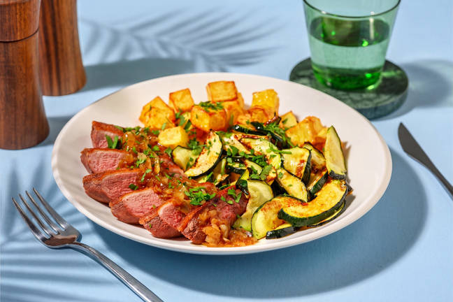 Canard & sauce sucrée-salée au ras el-hanout