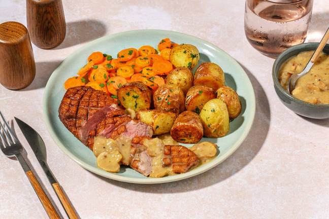 Canard sauce échalote & carottes Vichy