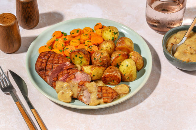 Canard sauce échalote & carottes Vichy