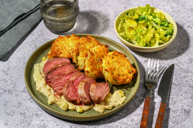 Canard grillé & fondue de poireau à la moutarde