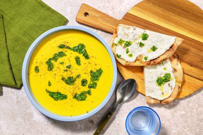 Velouté carotte, topinambour & curry