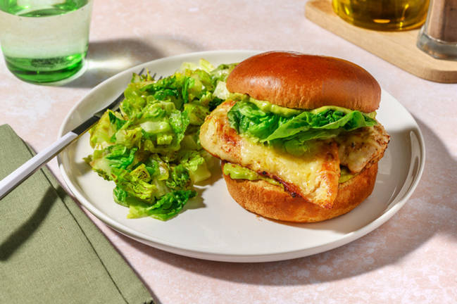 Flash Burger poulet doré & guacamole