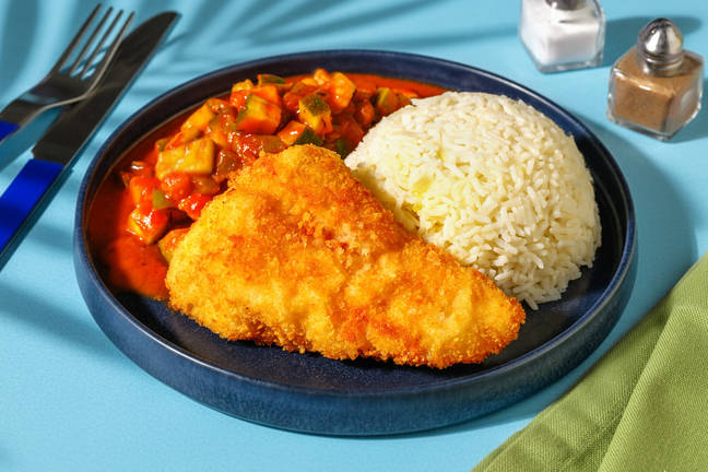 Escalope de dinde panée & sa ratatouille