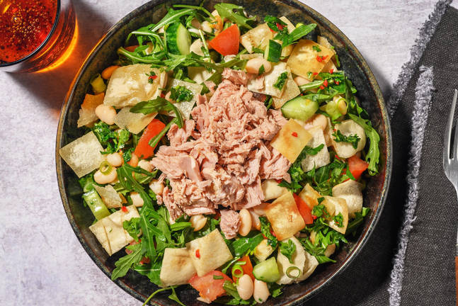 Chimichurri Tuna Salad mit Butterbohnen