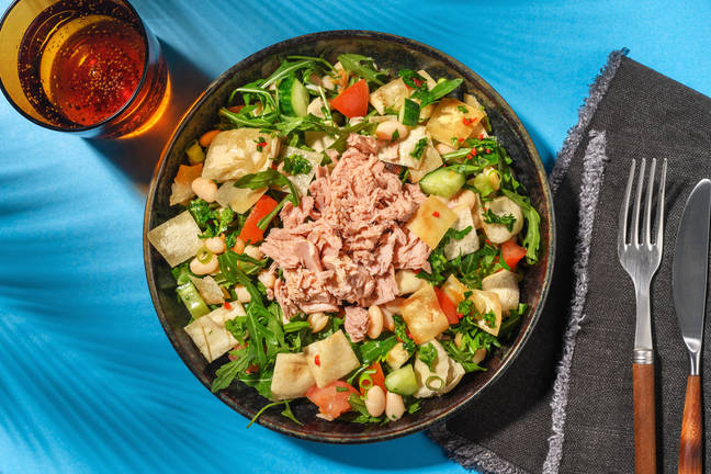 Chimichurri Tuna Salad mit Butterbohnen