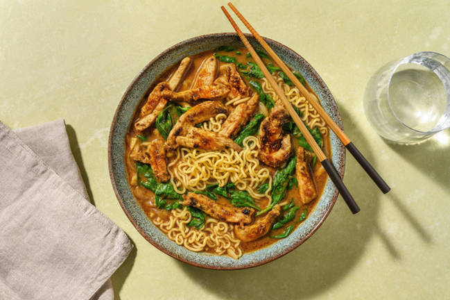 Ramen rojo: lomo adobado con miso