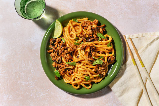 Gochujang Turkey Mince Udon