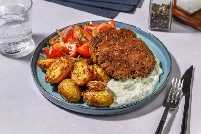 Grekisk nötfärsbiff