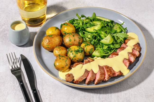 Beef and Hollandaise Sauce