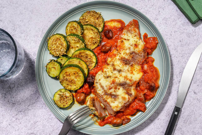 Scamone alla pizzaiola e mozzarella senza lattosio