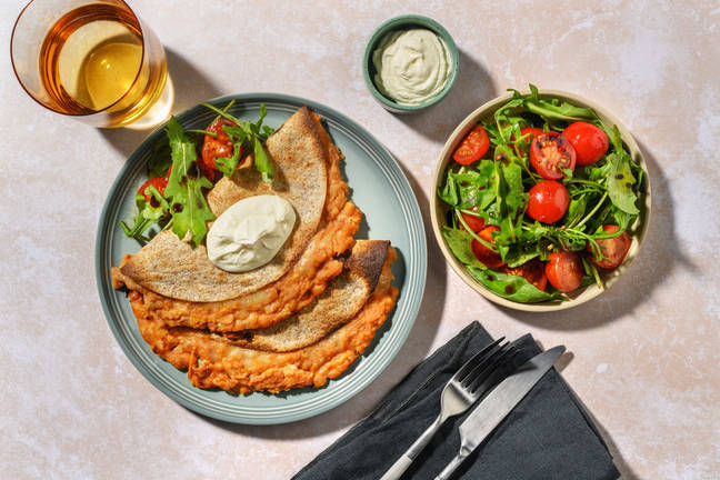 Cheesy Chipotle Bean Quesadillas