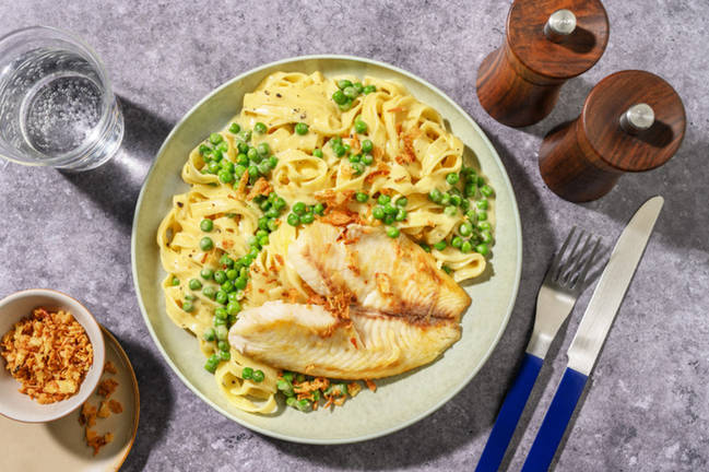 Basa and Green Pea Tagliatelle