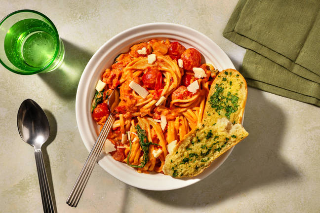 Italiensk calabrese- og cherrytomatpasta