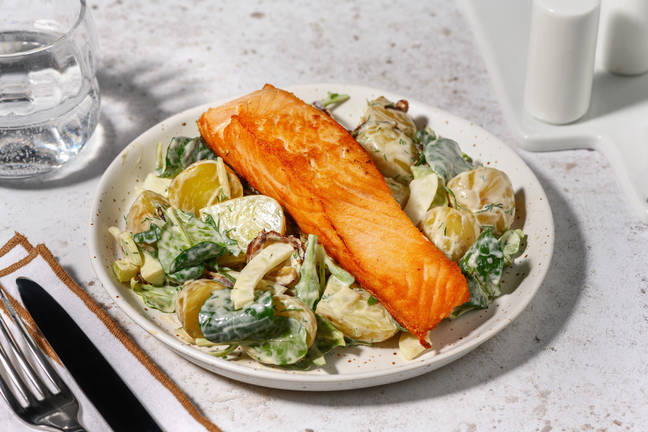 Salmon with Baby Potato & Fennel Salad