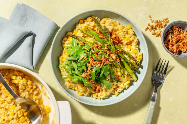 Cajun Corn Oven-Baked Risotto