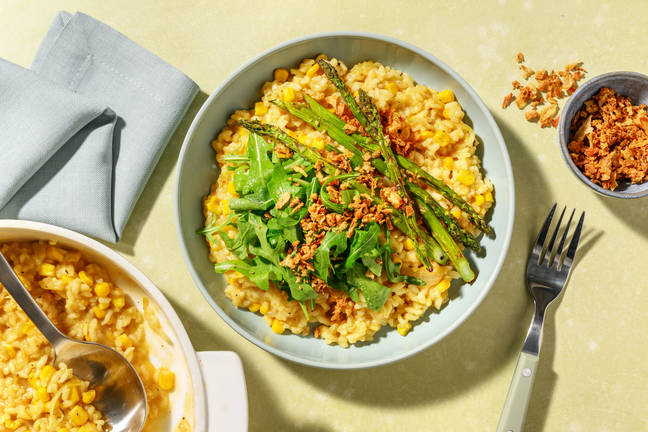 Spiced Corn Oven-Baked Risotto