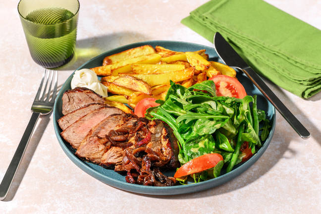 Steak met zelfgemaakte frietjes