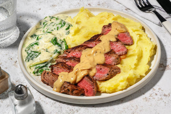 Steak et purée de pommes de terre