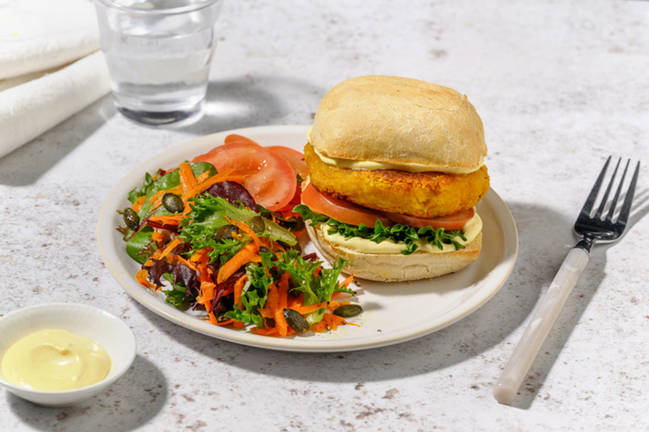 Chapatas de hamburguesa de calabaza especiada