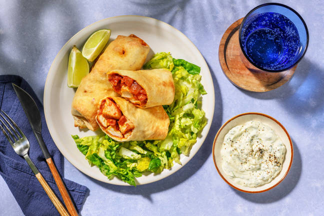 Chimichangas : burritos chorizo-poulet