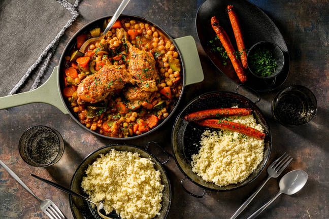 Couscous royal semoule, poulet & merguez