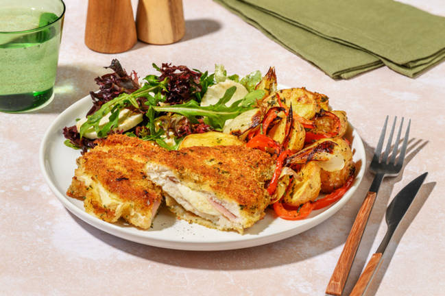 Pour petits & grands : Cordon bleu & légumes rôtis
