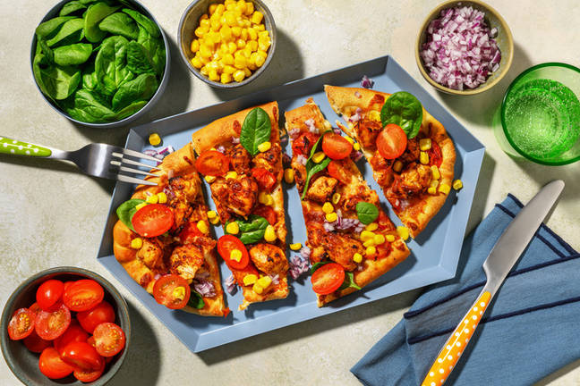 Pizzabåter med texmexkylling