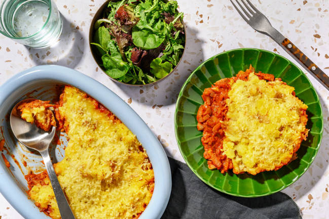 Spiced Meat-Free Mince Cottage Pie