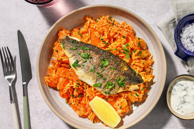 Tilapia auf Kräuterreis