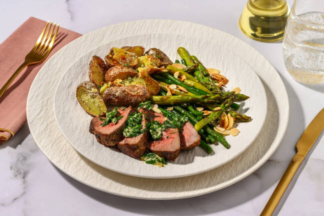 Herby Lamb Steak and Garlic Butter