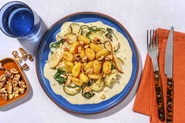 Gnocchi en sauce crémeuse au bleu
