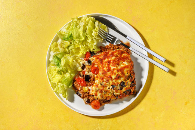 Veggie Moussaka mit Linsen & Aubergine