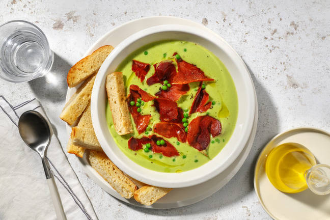 Nuestra versión de los guisantes con jamón serrano